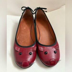 Marc by Marc Jacob’s Red Heeled Ballerina Mouse Flats